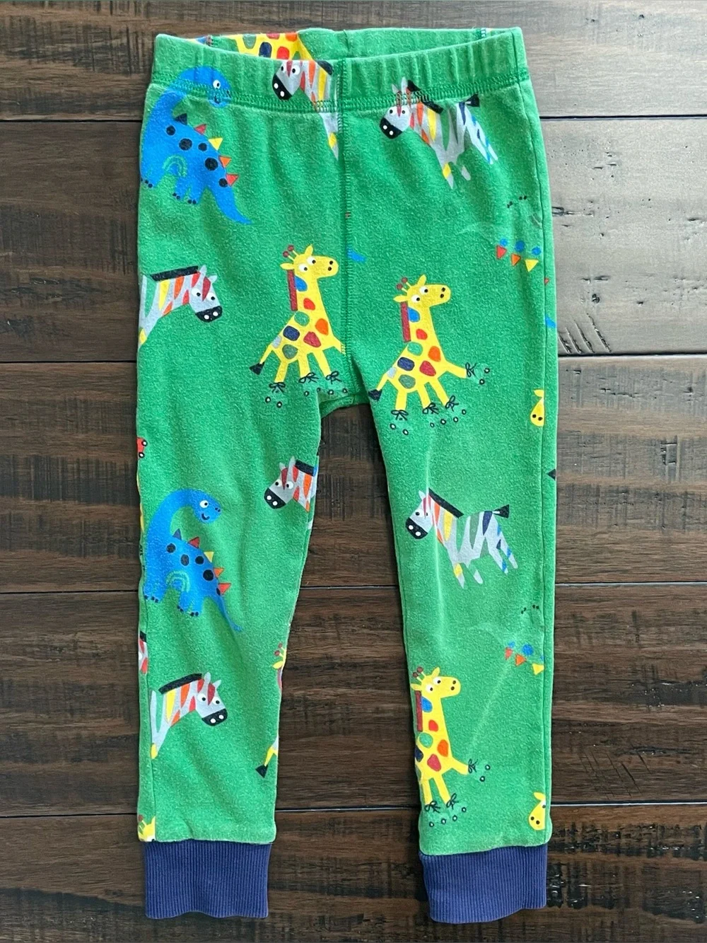 Next Green Zebra Long Pajama Set